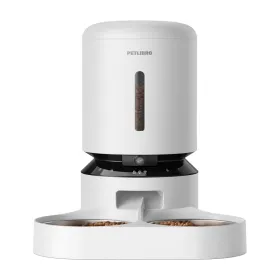 Petlibro Granary camera feed dispenser with double bowl, 5L (white)